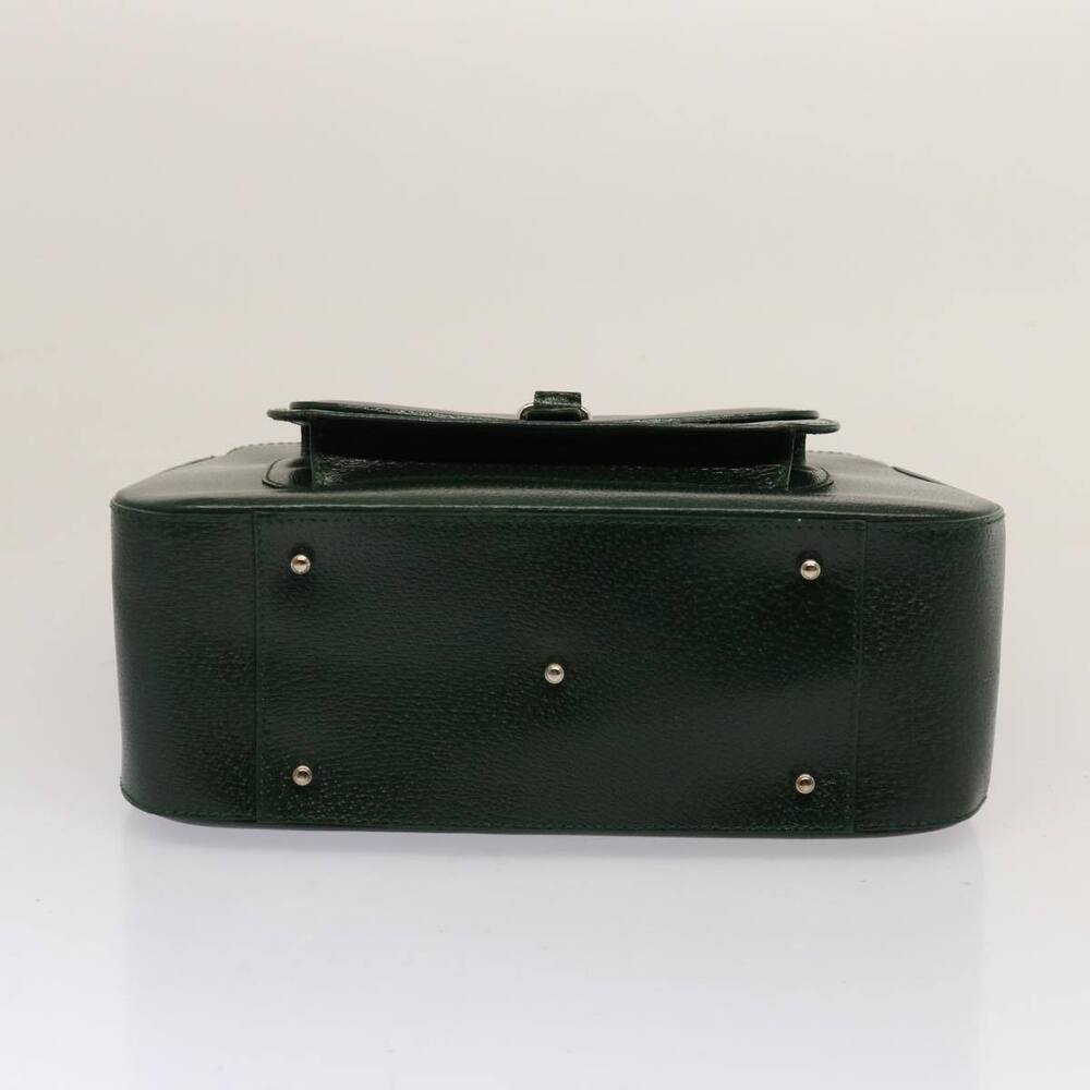GUCCI Hand Bag Leather Green 000 2058 0307 Auth 75505 - Picture 5 of 16